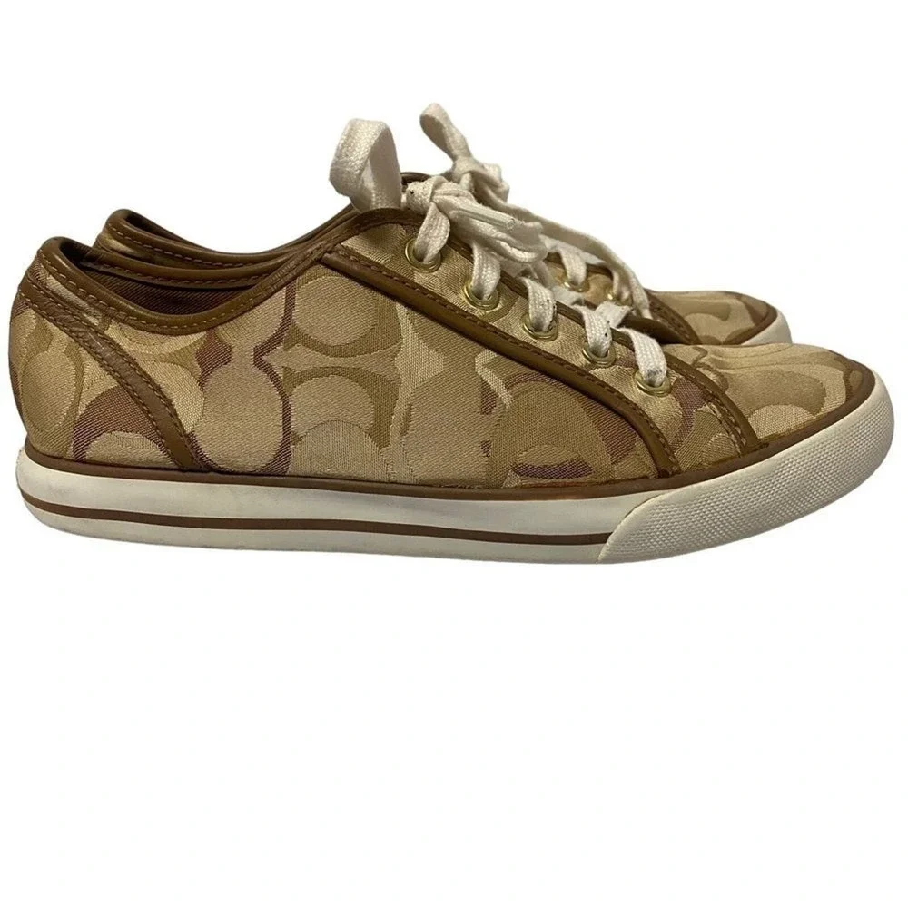 Coach Dee Allover CC Print Sneakers for‎ Women Sz 7B